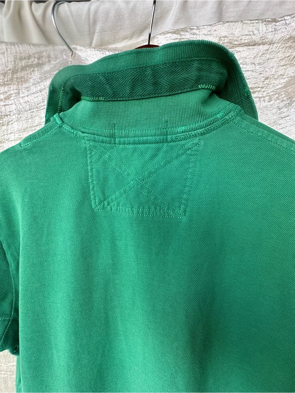 Polo Ralph Lauren Green Polo Big Navy Pony Classic Preppy Shirt Premium Detail M